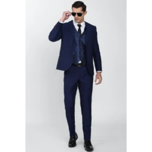 Peter England Blue Men Suit
