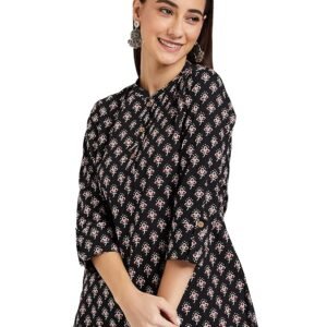 Women’s Printed Regular Cotton Short Kurti