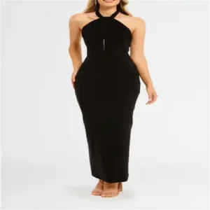 Women’S Black Dresses(Long_Black_2P)