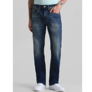 Men’s Mid Rise Washed Regular Fit Jeans