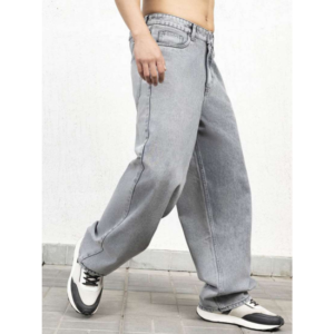 Men Low Rise Fixed Waist Cotton Jeans For Men