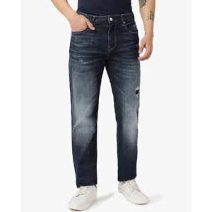 Non-Stretch Straight Fit Jeans For Men