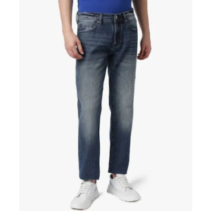 Mid-Rise Comfort Cotton Denim Jeans For Men