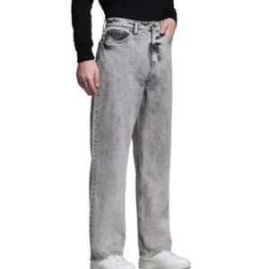 Men’s Straight Fit High-Rise Light Fade Jeans