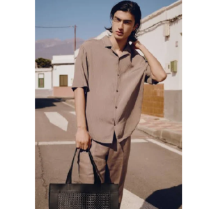 Loose Fit Crinkled resort shirt