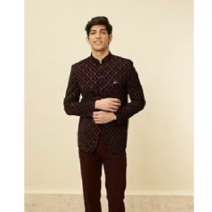 Men Embroidered Bandhgala Suit