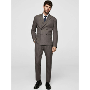 Men’s Granite Grid houndstooth Suit