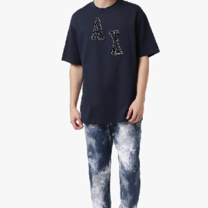 Heavy Cotton T-Shirt with Logo For Men