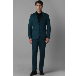 Men’s Solid Slim-Fit Single-Breasted Two-Piece Suit