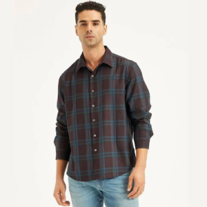 Men’s Checked Slim Fit Casual Shirt