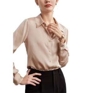 Women Regular Fit Self Design Spread Collar Formal Shirt