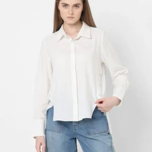 Women Concealed Placket Regular Fit Shirt